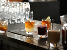 drinks on a bar drinks on a bar